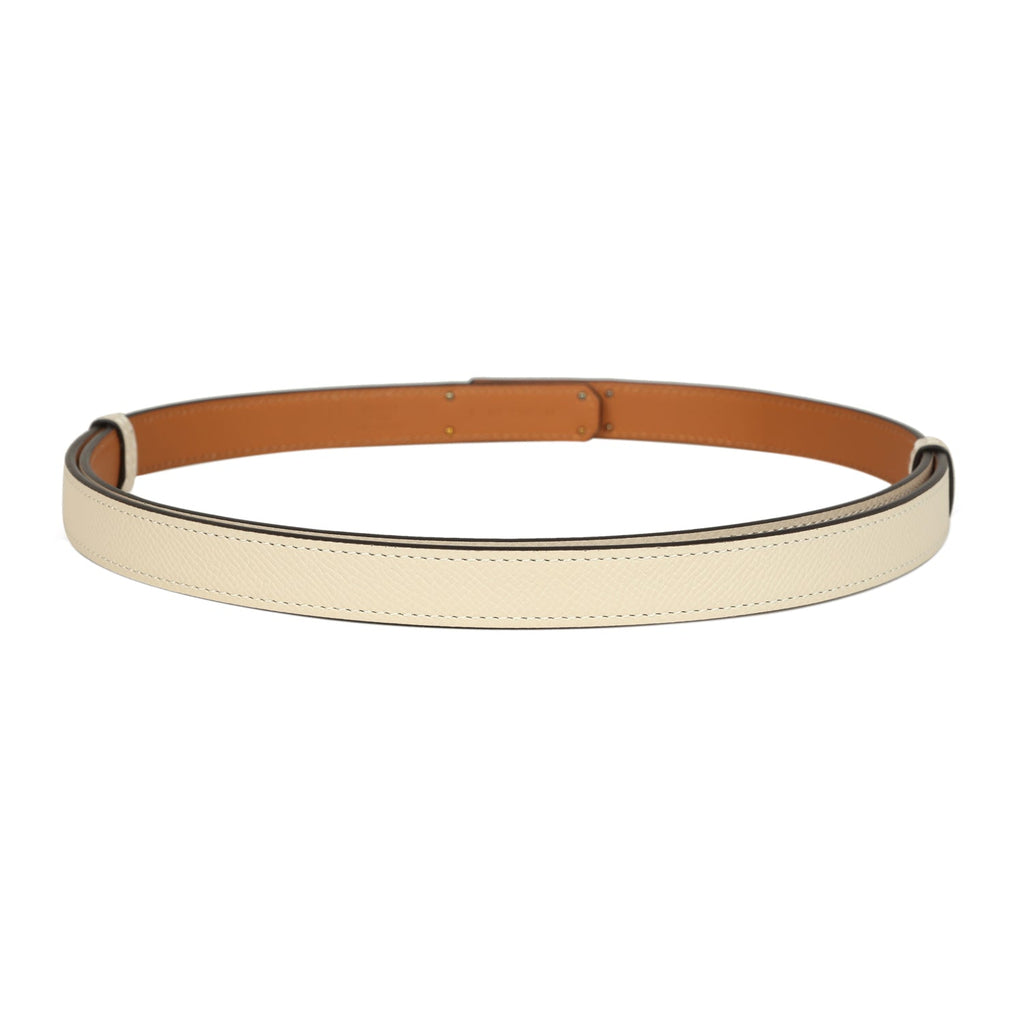 Hermes Kelly Pocket Belt 18 Craie Epsom Gold Hardware
