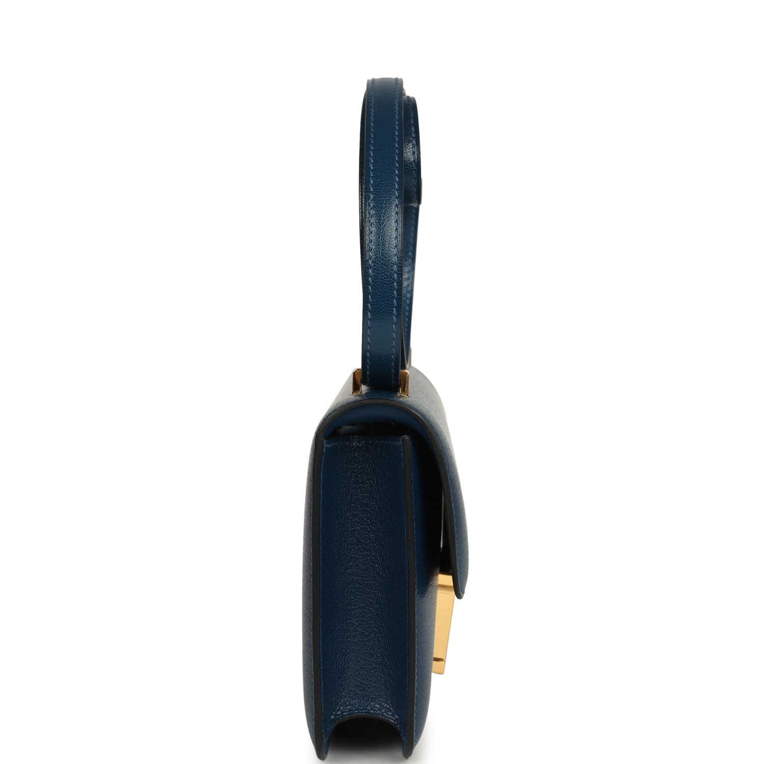 Hermes Constance Elan Deep Blue Chevre Chamkila Gold Hardware