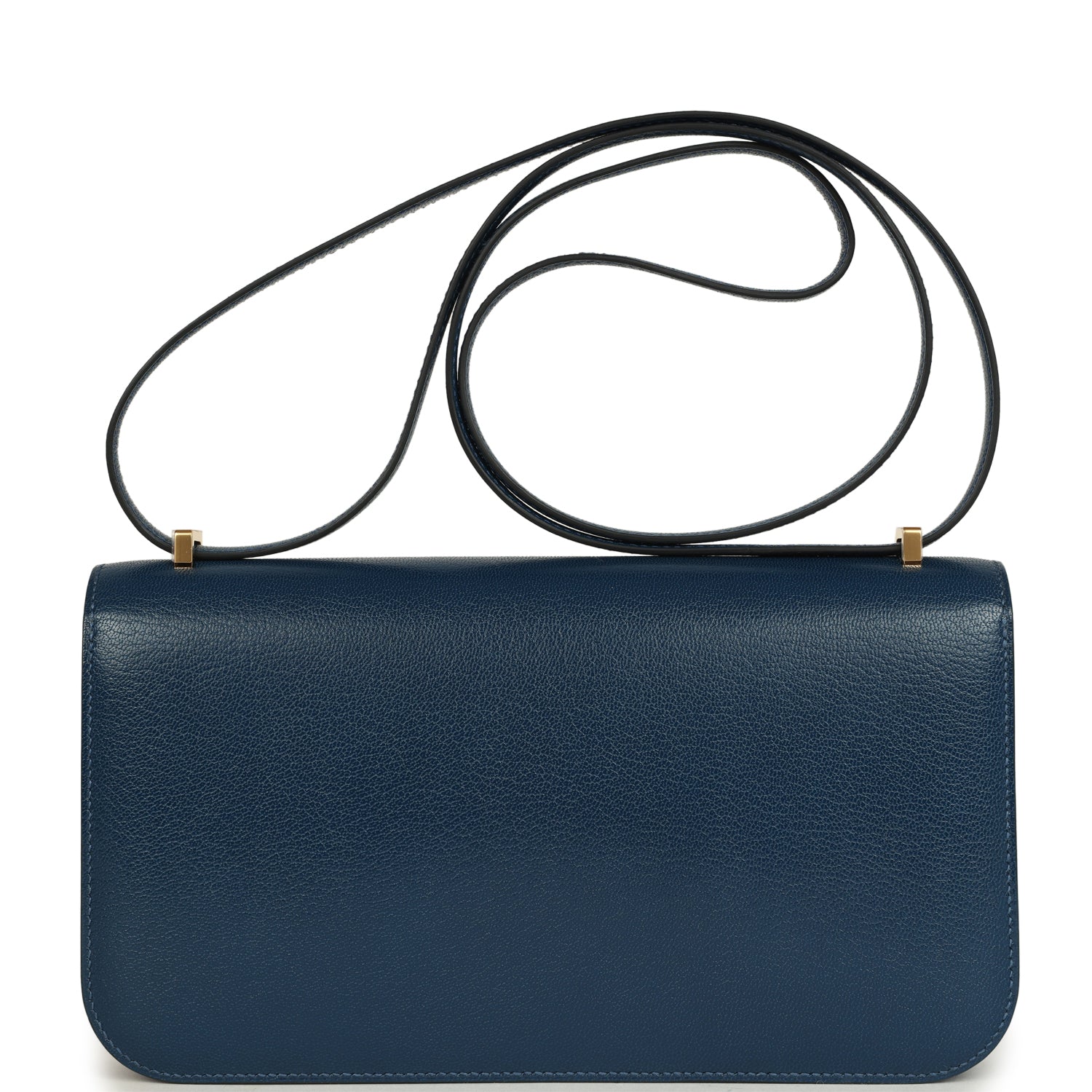 Hermes Constance Elan Deep Blue Chevre Chamkila Gold Hardware