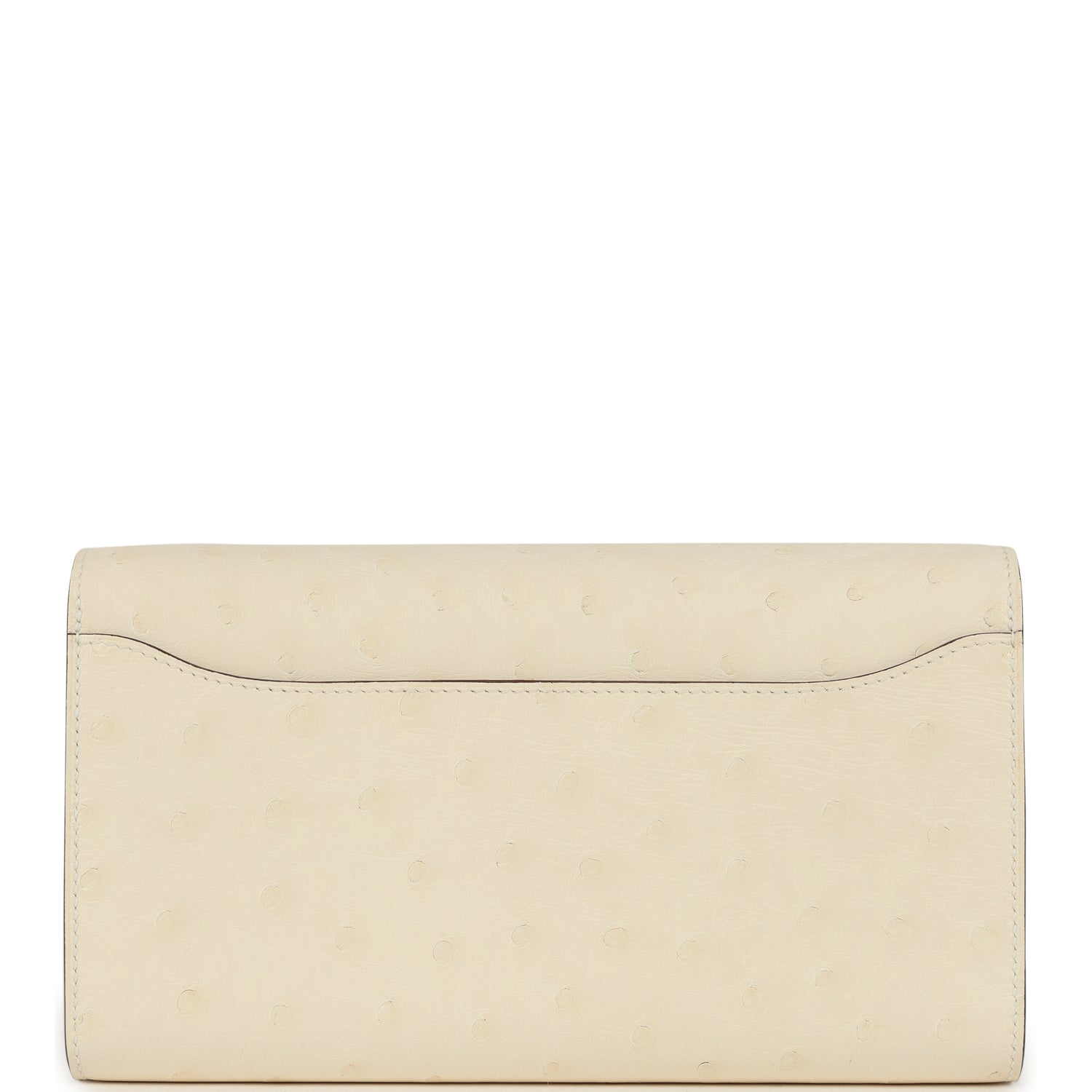 Hermes Constance Wallet To Go Nata Ostrich Gold Hardware