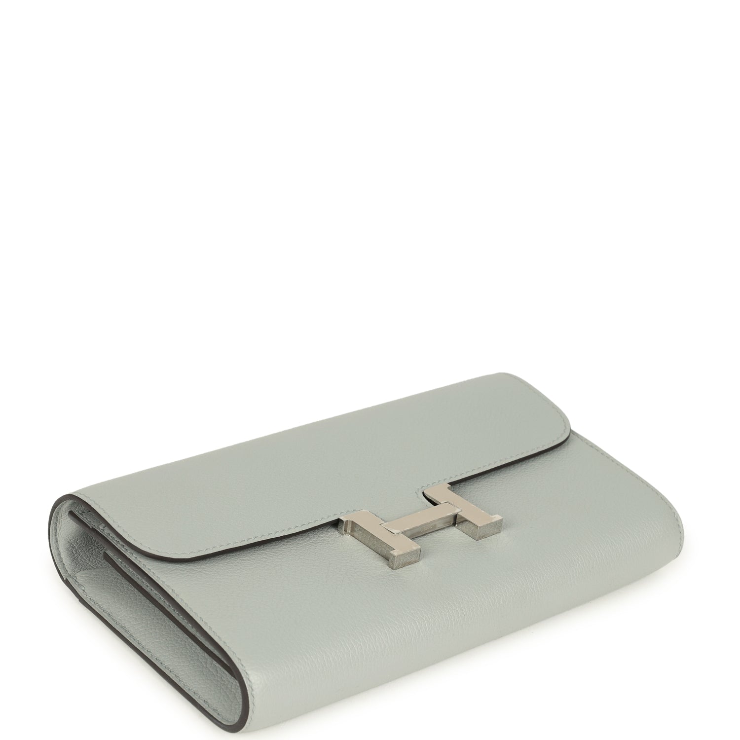 Hermes Constance Wallet To Go Bleu Glacier Evercolor Palladium Hardware