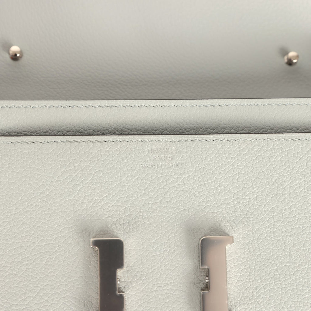 Hermes Constance Wallet To Go Bleu Glacier Evercolor Palladium Hardware