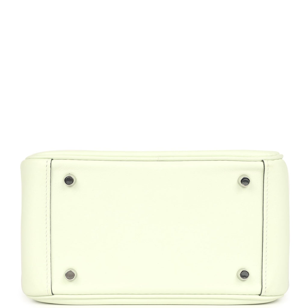 Hermes Mini Lindy Vert Fizz Swift and Matte Alligator Touch Palladium Hardware