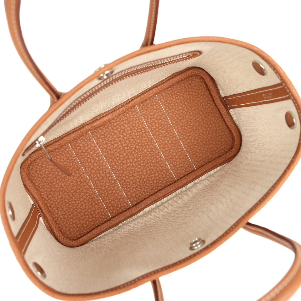 Hermes Garden Party Neo 23 Gold Negonda Palladium Hardware