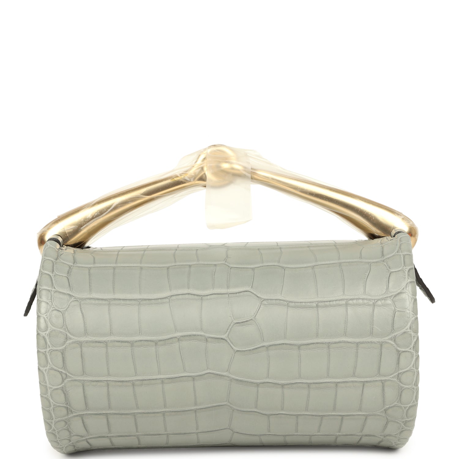 Hermes Maximors II Bag Gris Ciment Matte Alligator Permabrass Hardware