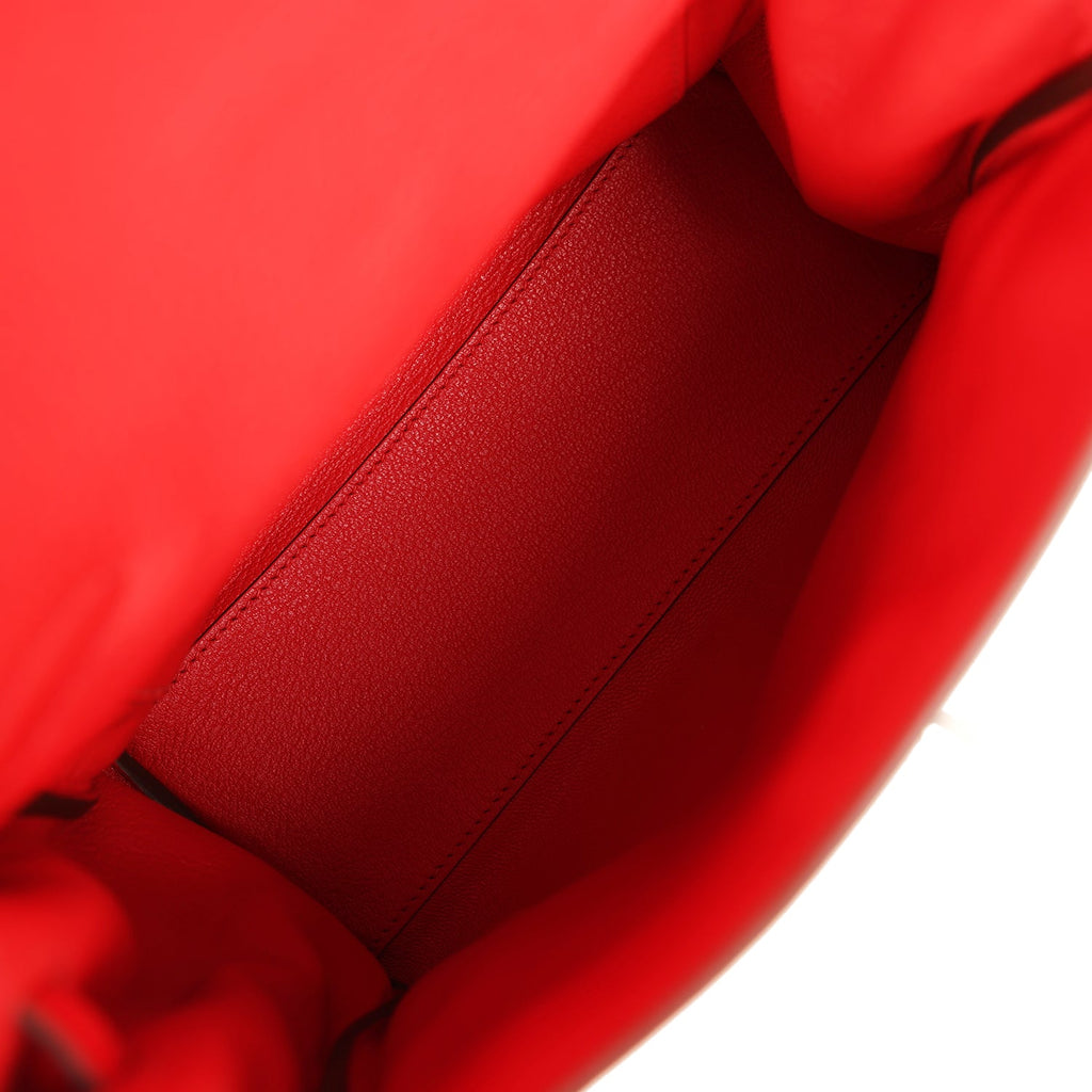 Hermes Kelly Ado II Backpack Rouge De Coeur Clemence Palladium Hardware