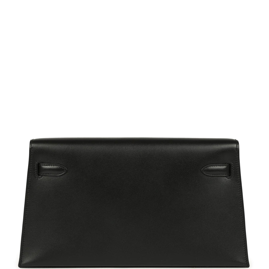 Hermes Kelly Elan "Cheval De Bois" Black and Multi Tadelakt Palladium Hardware