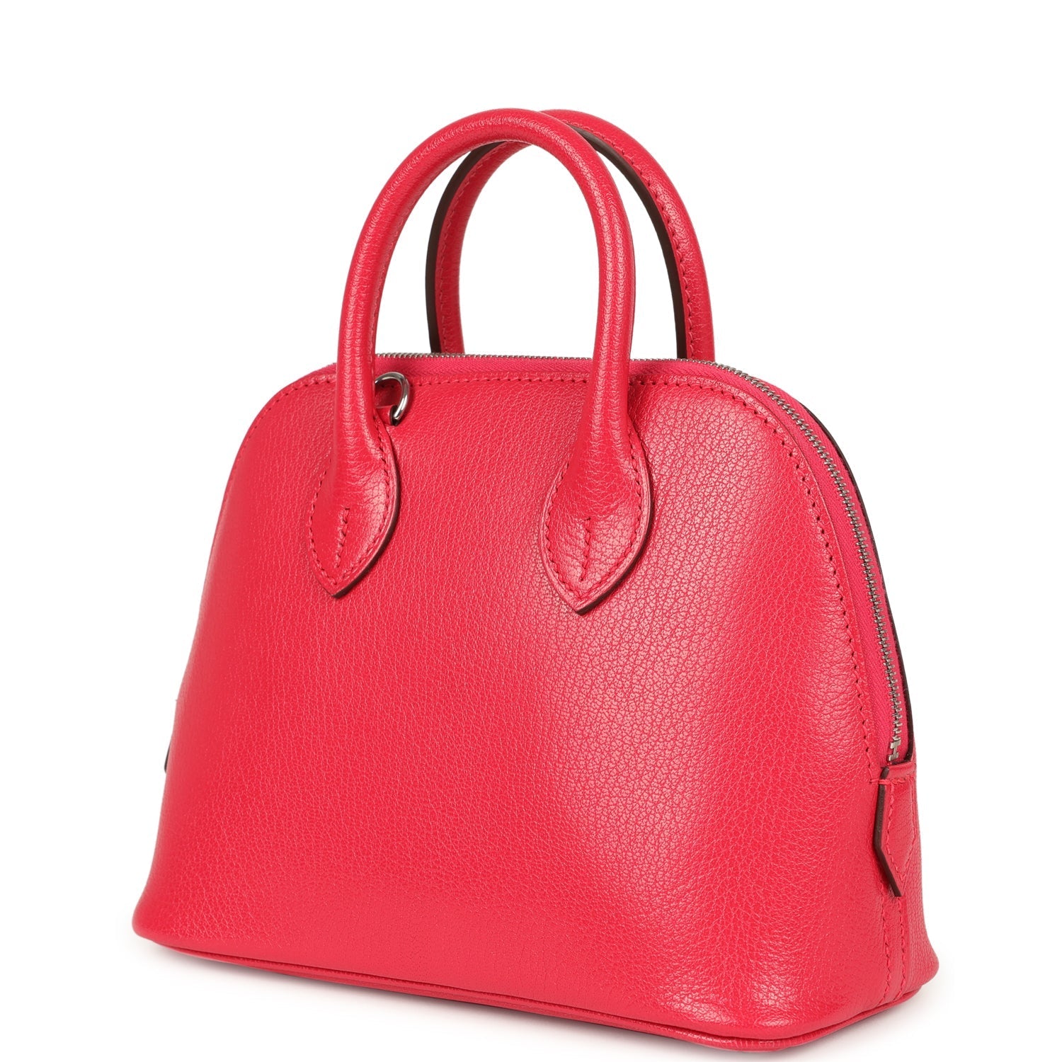 Hermes Mini 1923 Bolide Rose Extreme Chevre Chamkila Palladium Hardware