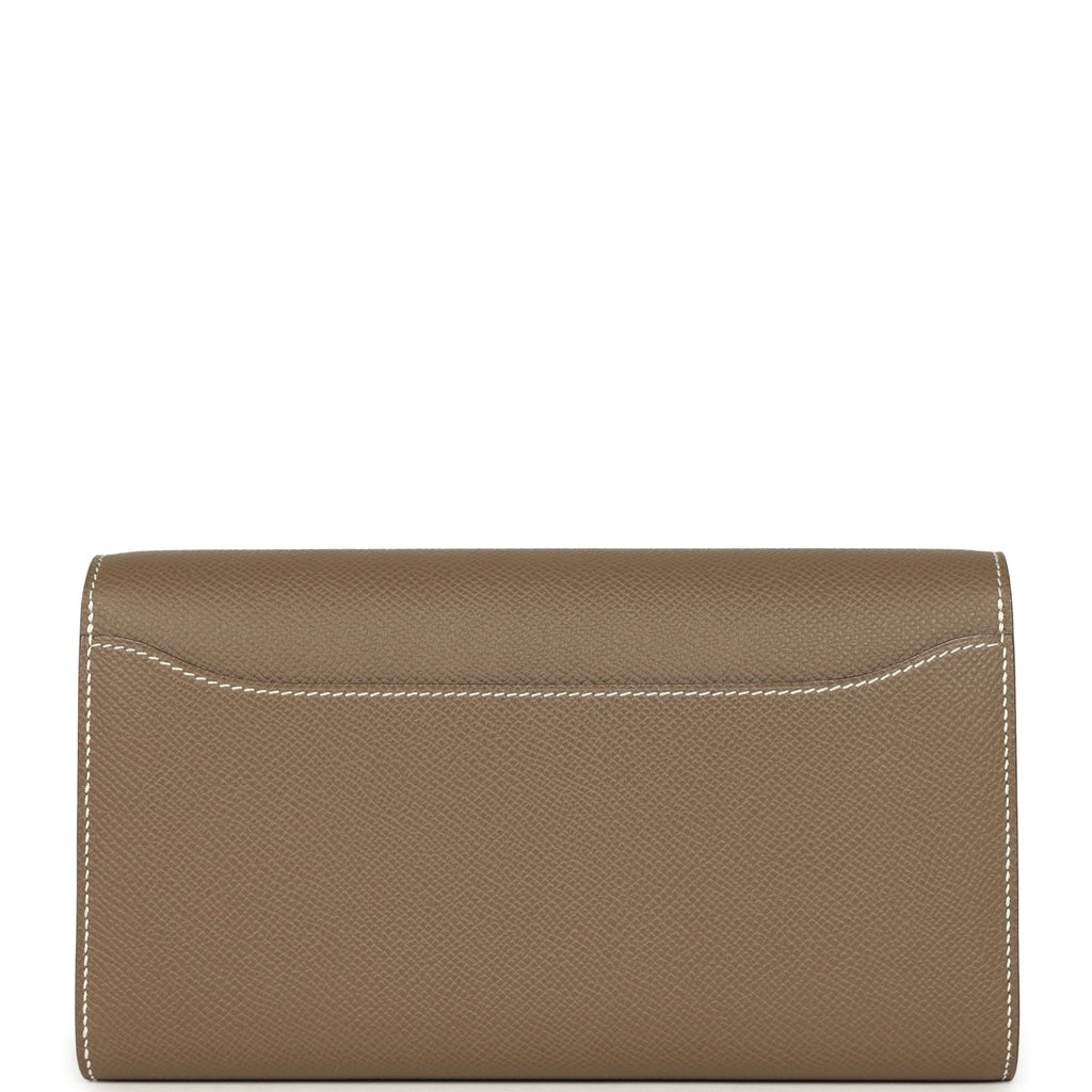 Hermes Constance Wallet To Go Etoupe Epsom Gold Hardware