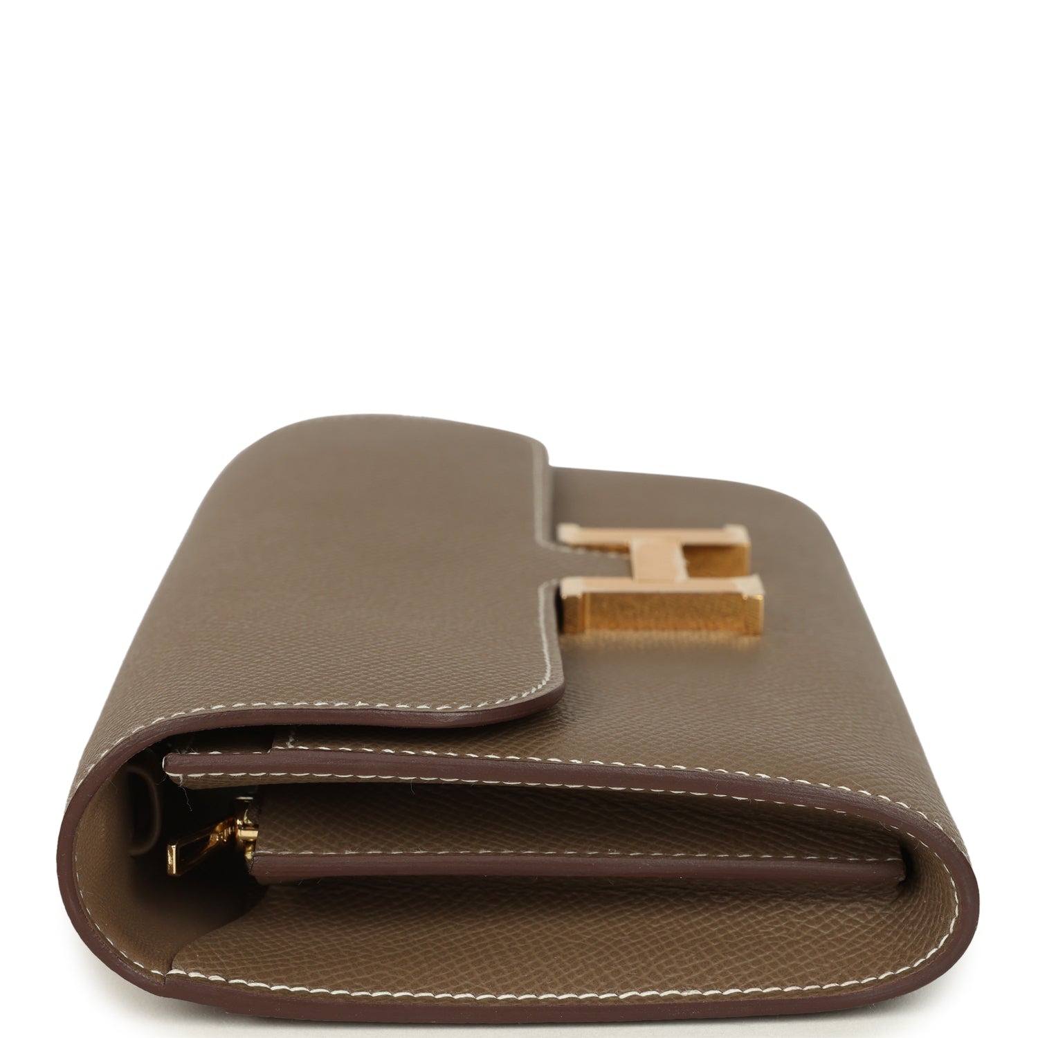 Hermes Constance Wallet To Go Etoupe Epsom Gold Hardware