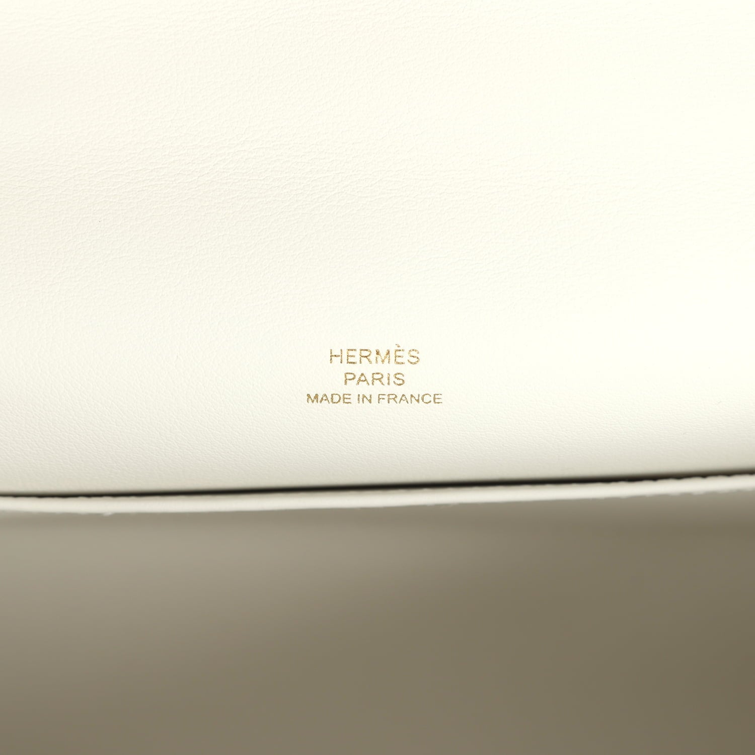Hermes Kelly Pochette New White Swift Gold Hardware