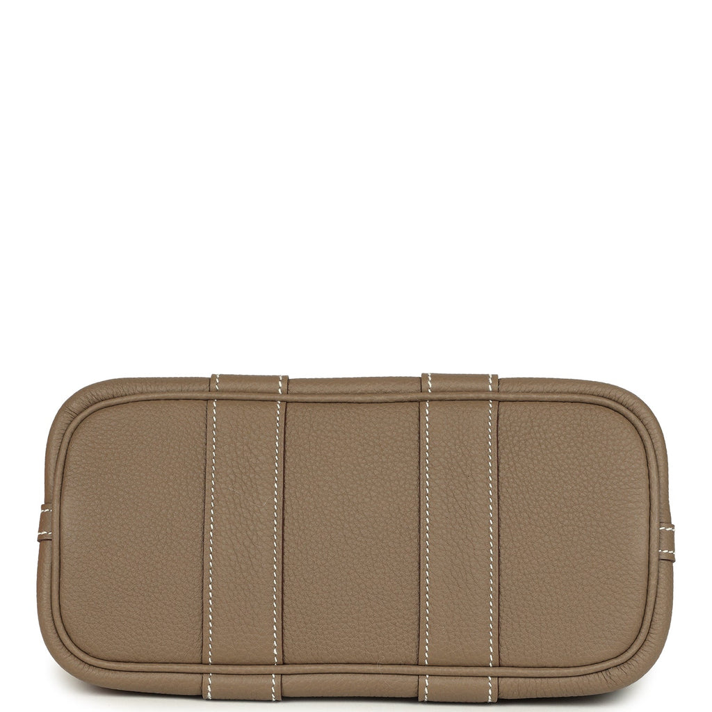 Hermes Garden Party Neo 23 Etoupe Negonda Palladium Hardware