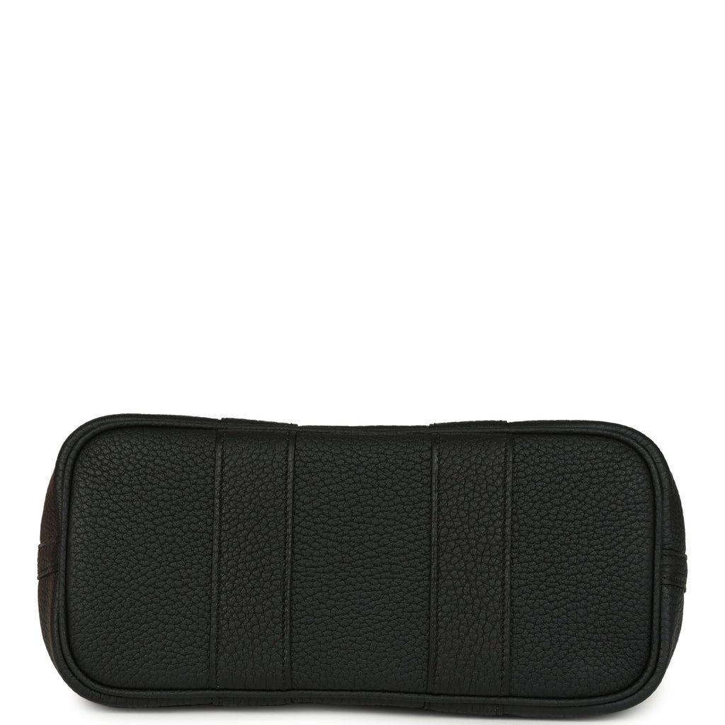 Hermes Garden Party Neo 23 Black-Ecru Toile H Canvas and Black Negonda Palladium Hardware