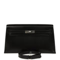 Hermes Kelly Elan Black Box Palladium Hardware