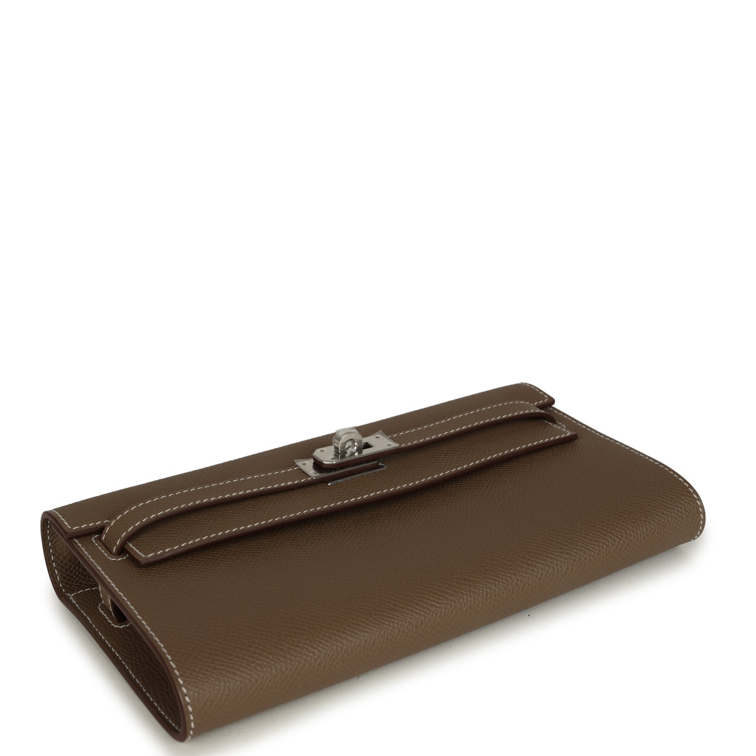 Hermes Kelly Wallet To Go Etoupe Epsom Palladium Hardware