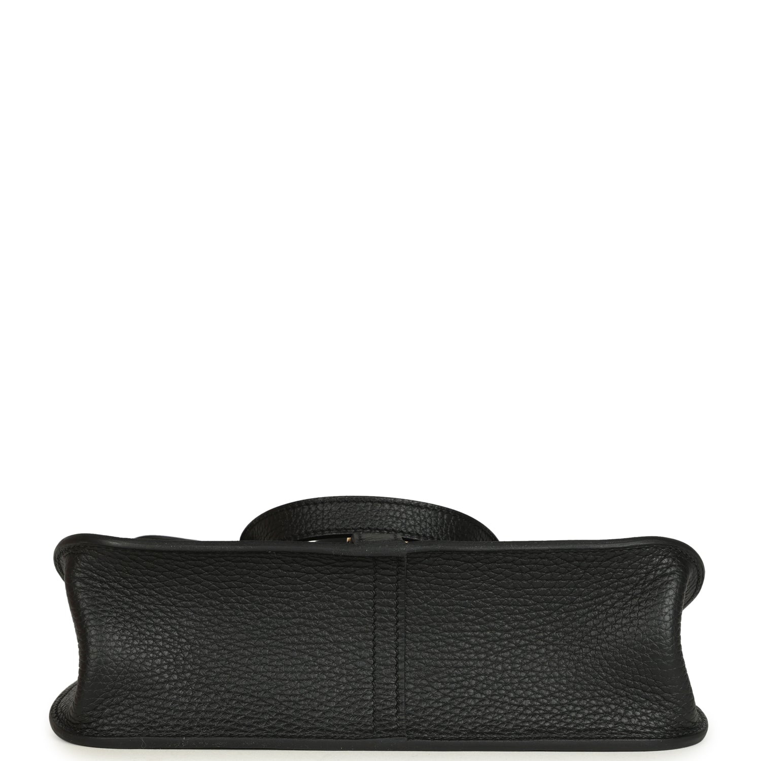Hermes Halzan 25 Black Clemence Gold Hardware