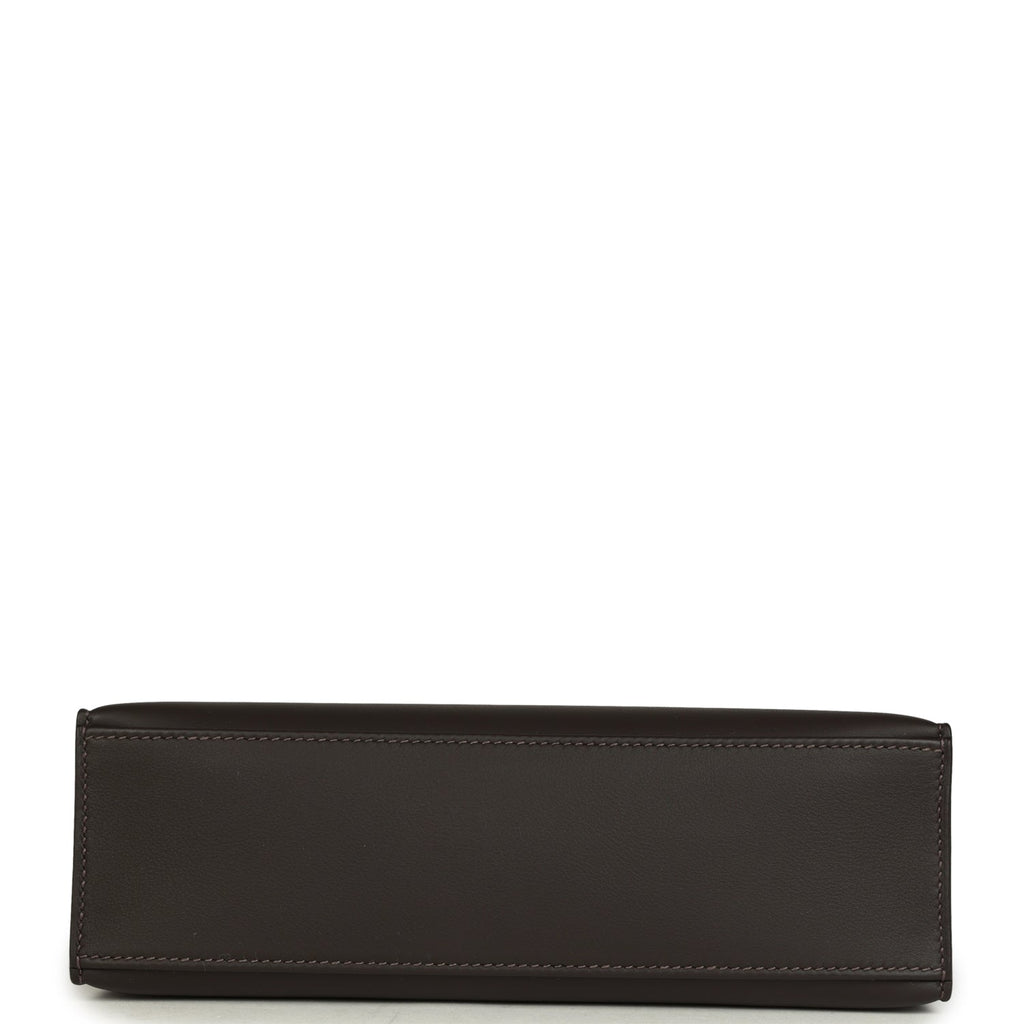 Hermes Kelly Pochette Bai-Brun Swift Gold Hardware