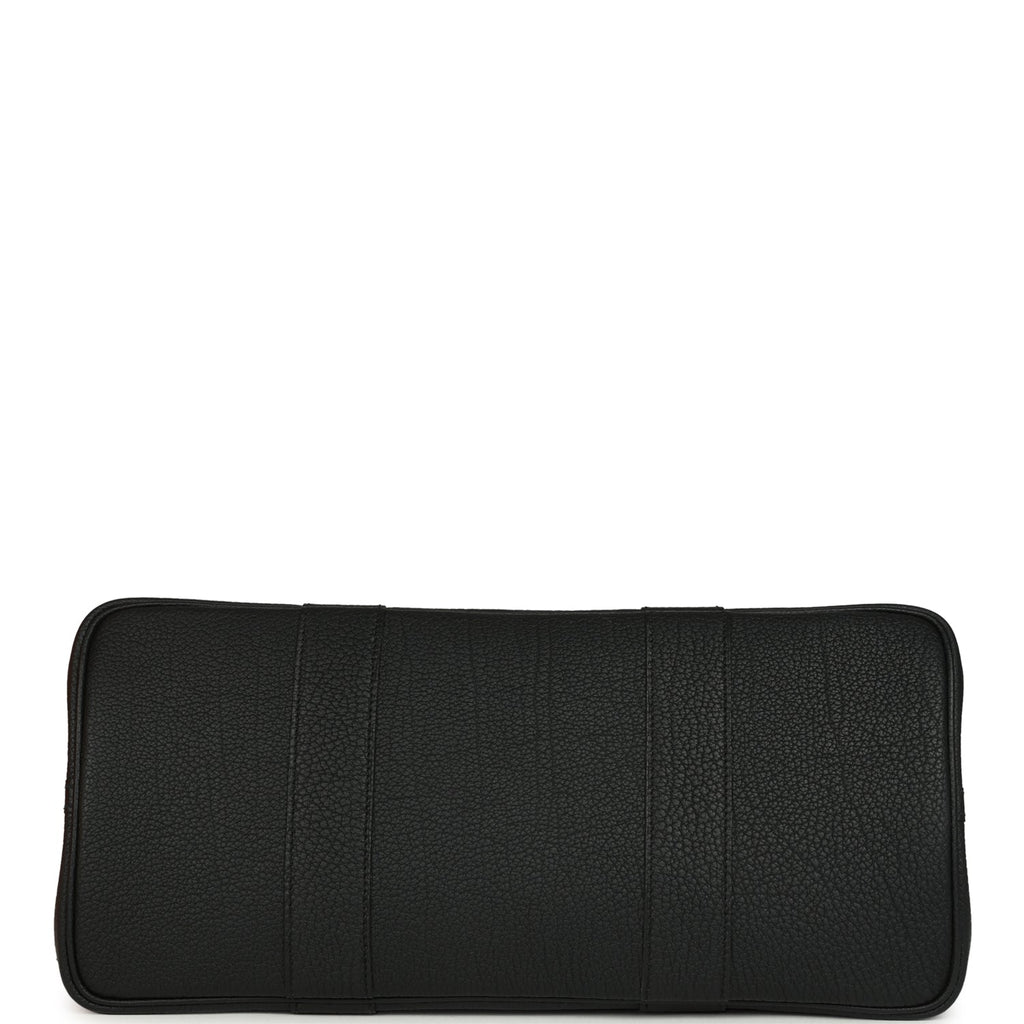 Hermes Garden Party 36 Black Negonda Palladium Hardware
