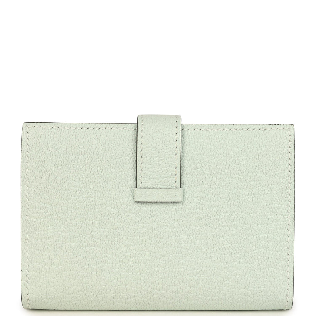 Hermes Bearn Mini Wallet Vert PepperNew Chevre Mysore Palladium Hardware