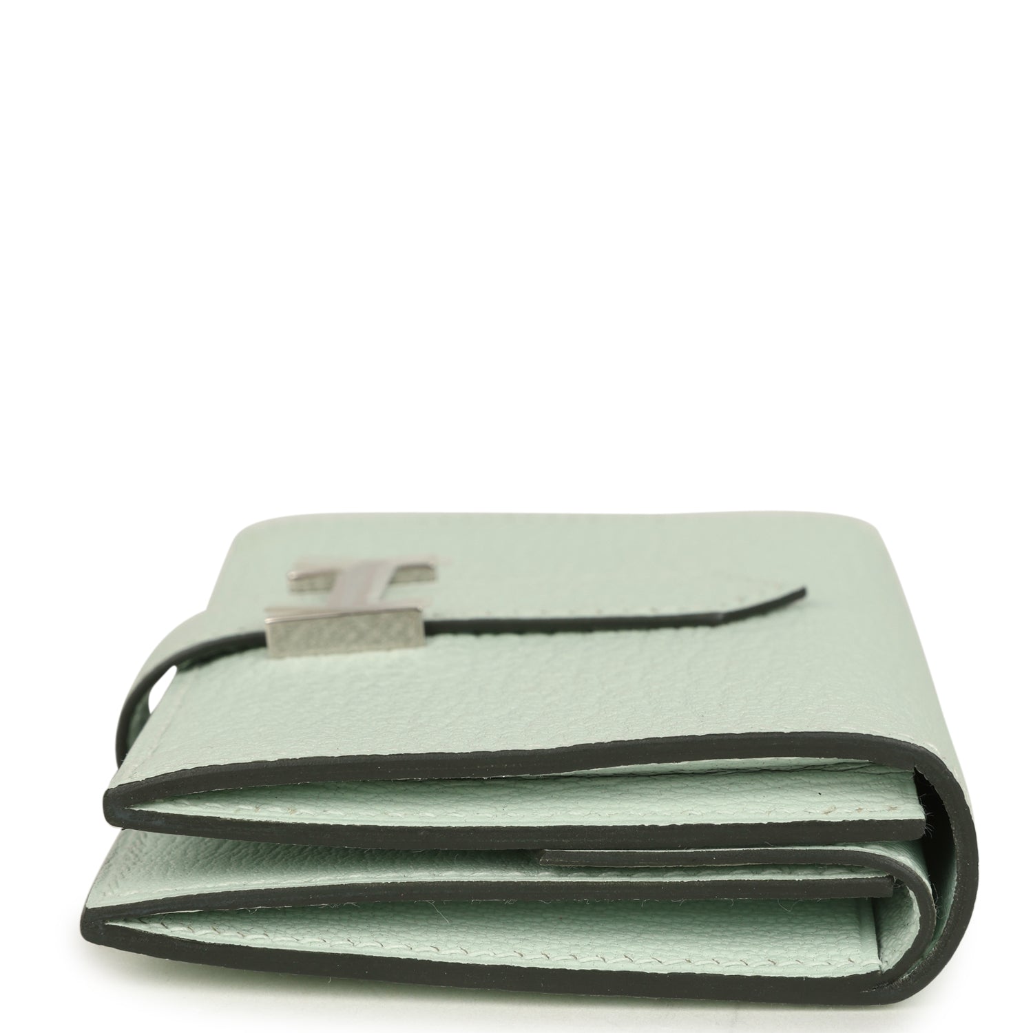 Hermes Bearn Mini Wallet Vert PepperNew Chevre Mysore Palladium Hardware