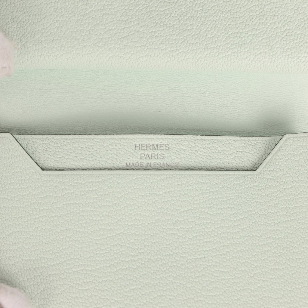 Hermes Bearn Mini Wallet Vert PepperNew Chevre Mysore Palladium Hardware