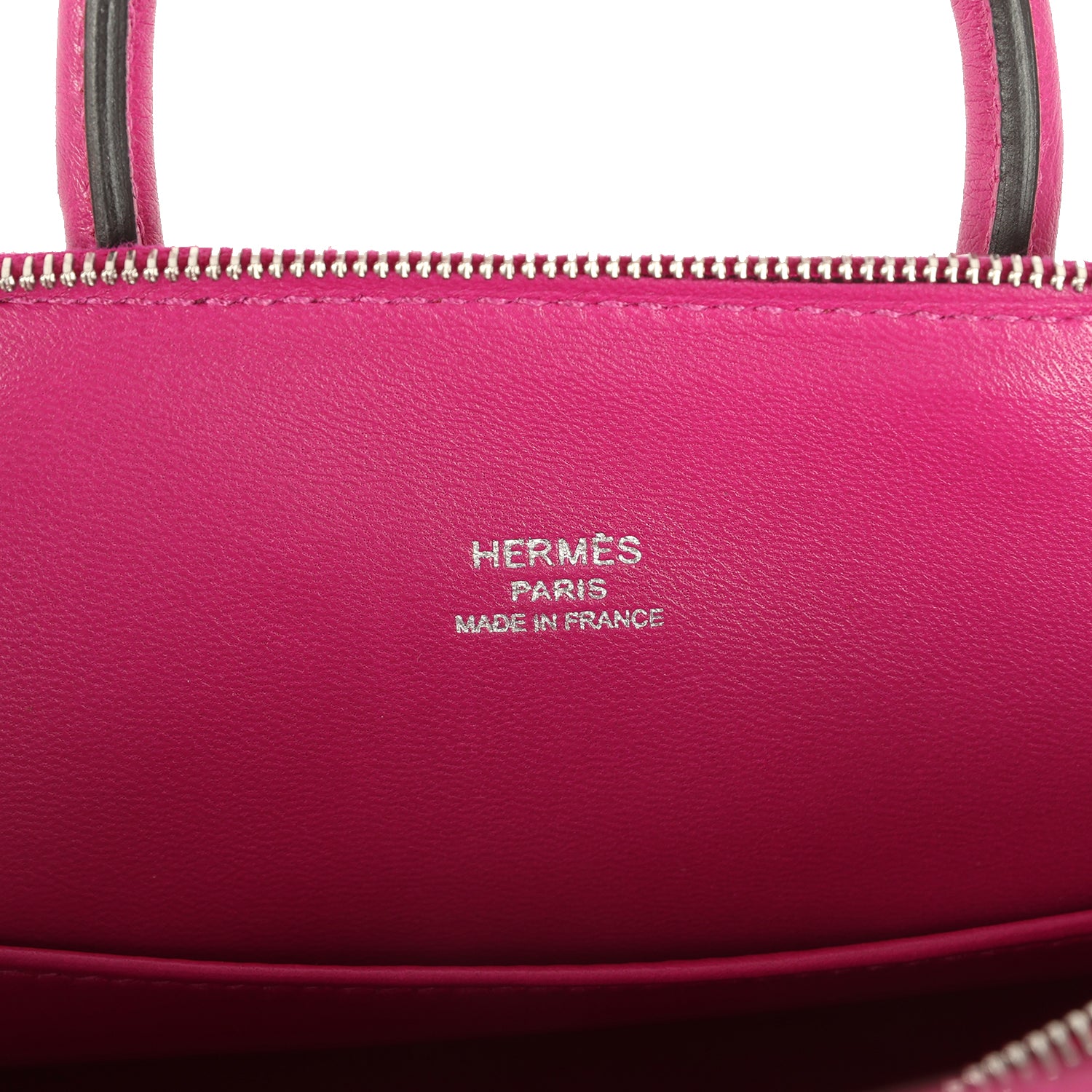 Hermes Mini 1923 Bolide Rose Poupre Ostrich Palladium Hardware