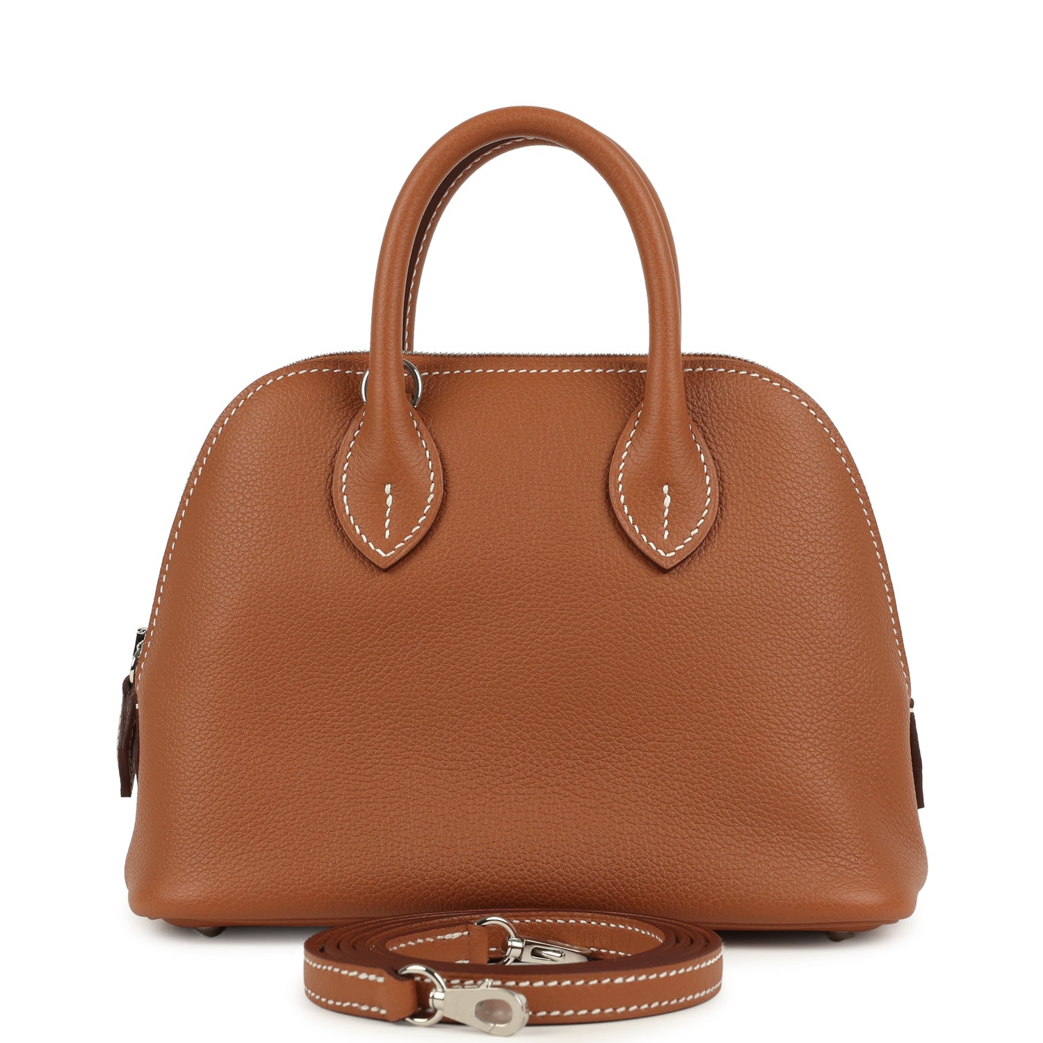 Hermes 1923 Bolide Mini Gold Evercolor Palladium Hardware