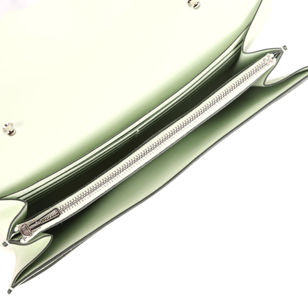 Hermes Constance Wallet To Go Vert Fizz Epsom Palladium Hardware