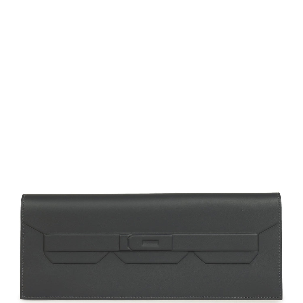 Hermes Shadow Birkin Clutch Ardoise Swift