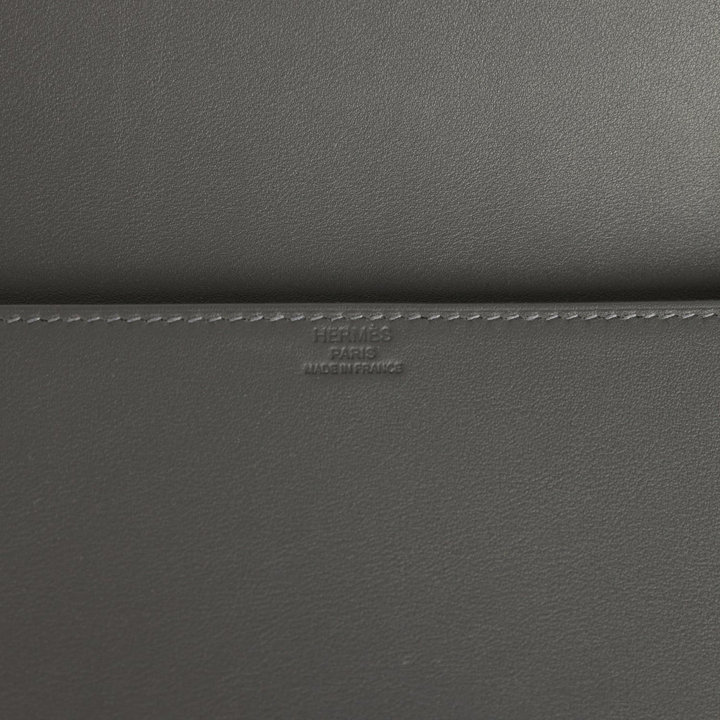 Hermes Shadow Birkin Clutch Ardoise Swift