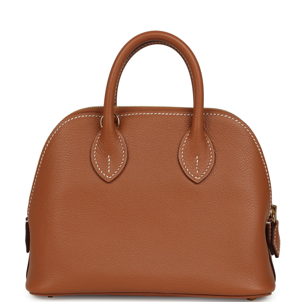 Hermes 1923 Bolide Mini Gold Evercolor Gold Hardware