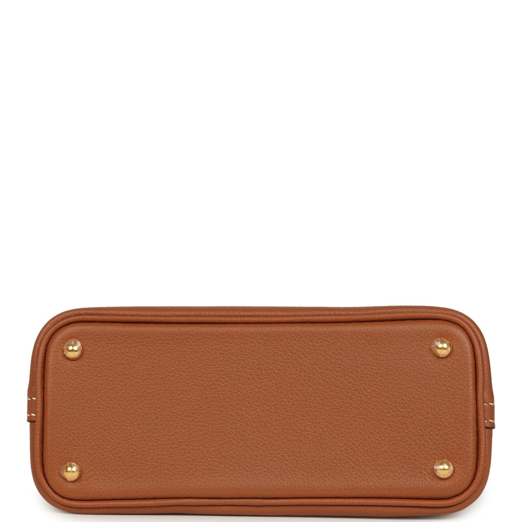 Hermes 1923 Bolide Mini Gold Evercolor Gold Hardware