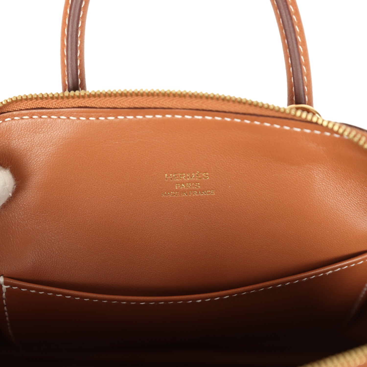 Hermes 1923 Bolide Mini Gold Evercolor Gold Hardware