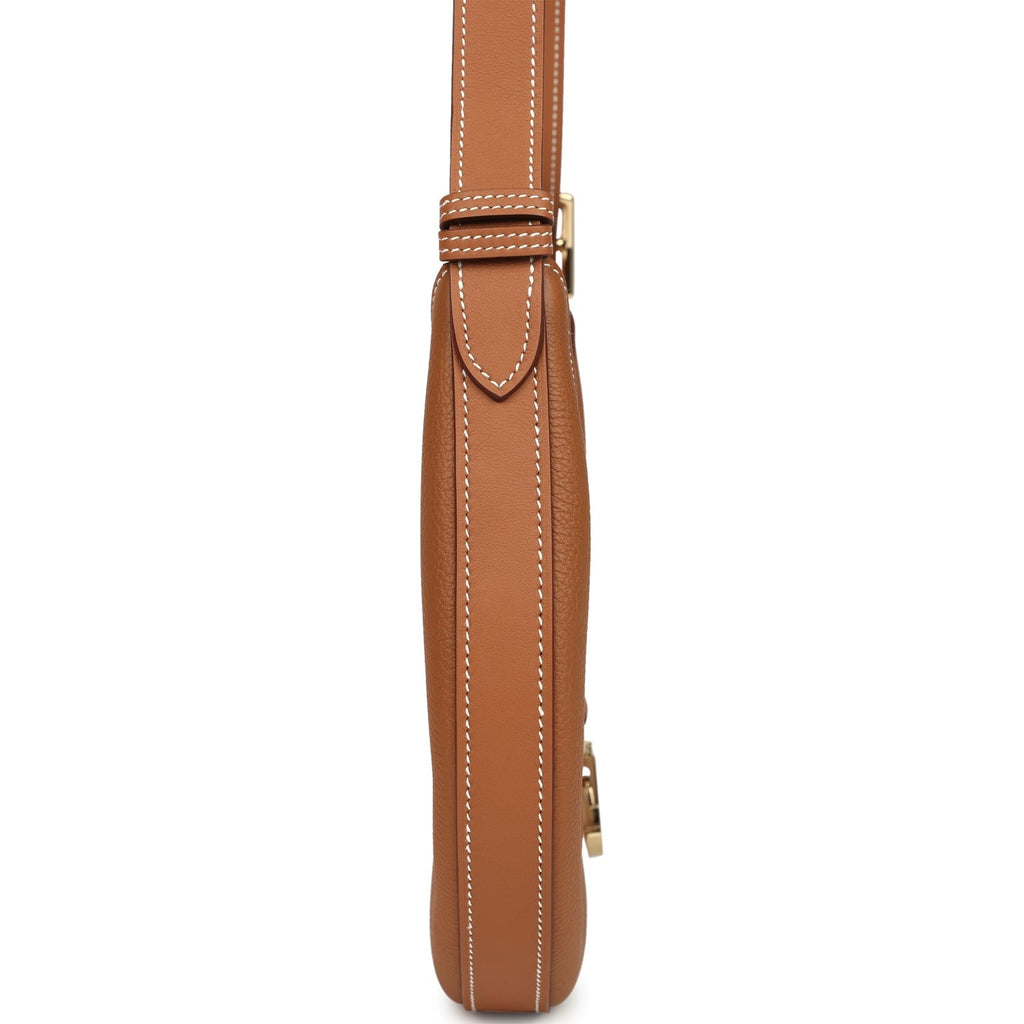 Hermes P'tit Arcon Bag Gold Togo and Swift Permabrass Hardware