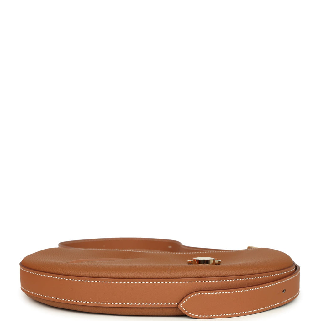 Hermes P'tit Arcon Bag Gold Togo and Swift Permabrass Hardware