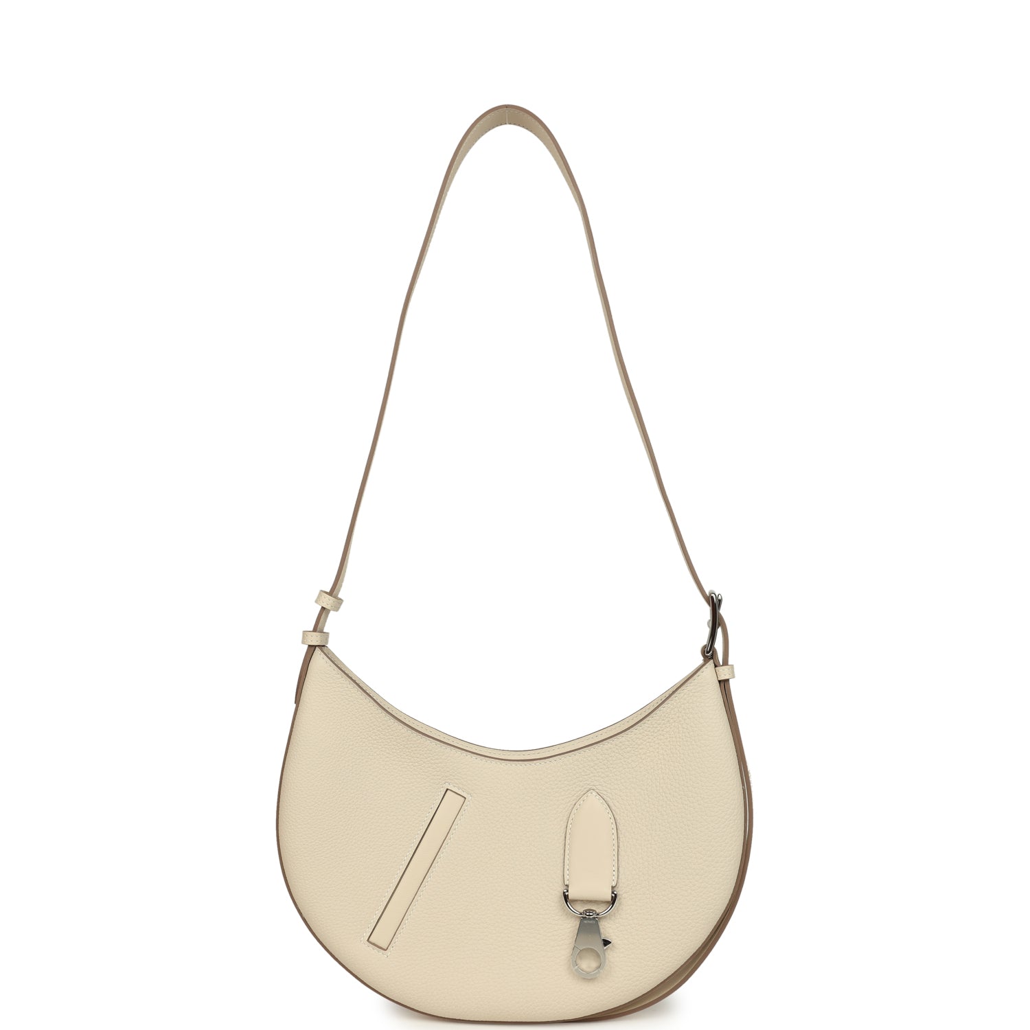 Hermes P'tit Arcon Bag Craie Togo and Swift Palladium Hardware