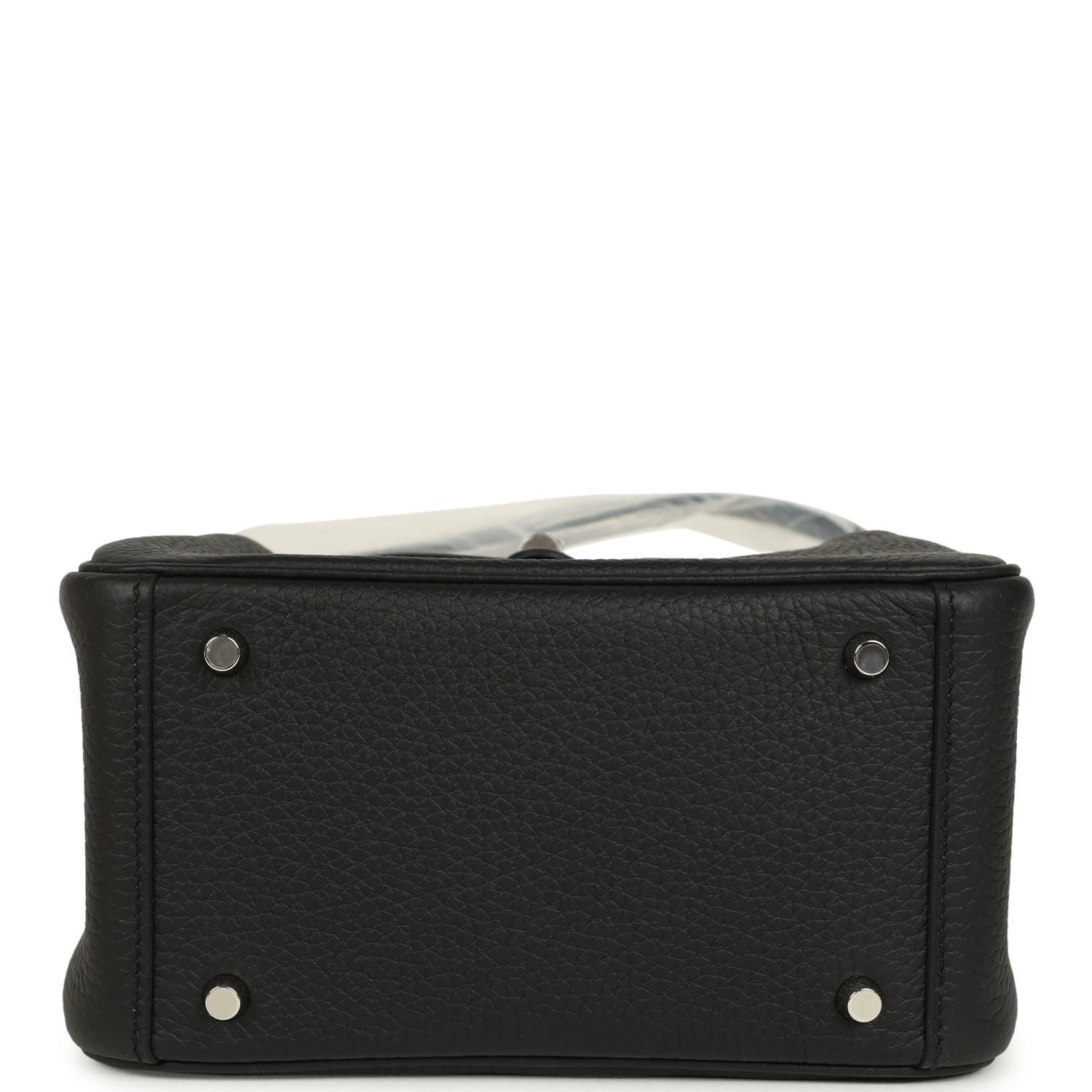 Hermes Mini Lindy II Black Clemence Palladium Hardware