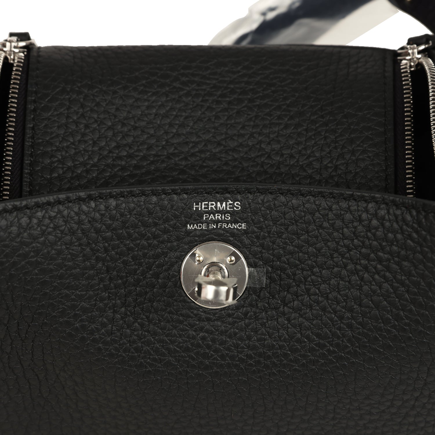 Hermes Mini Lindy II Black Clemence Palladium Hardware