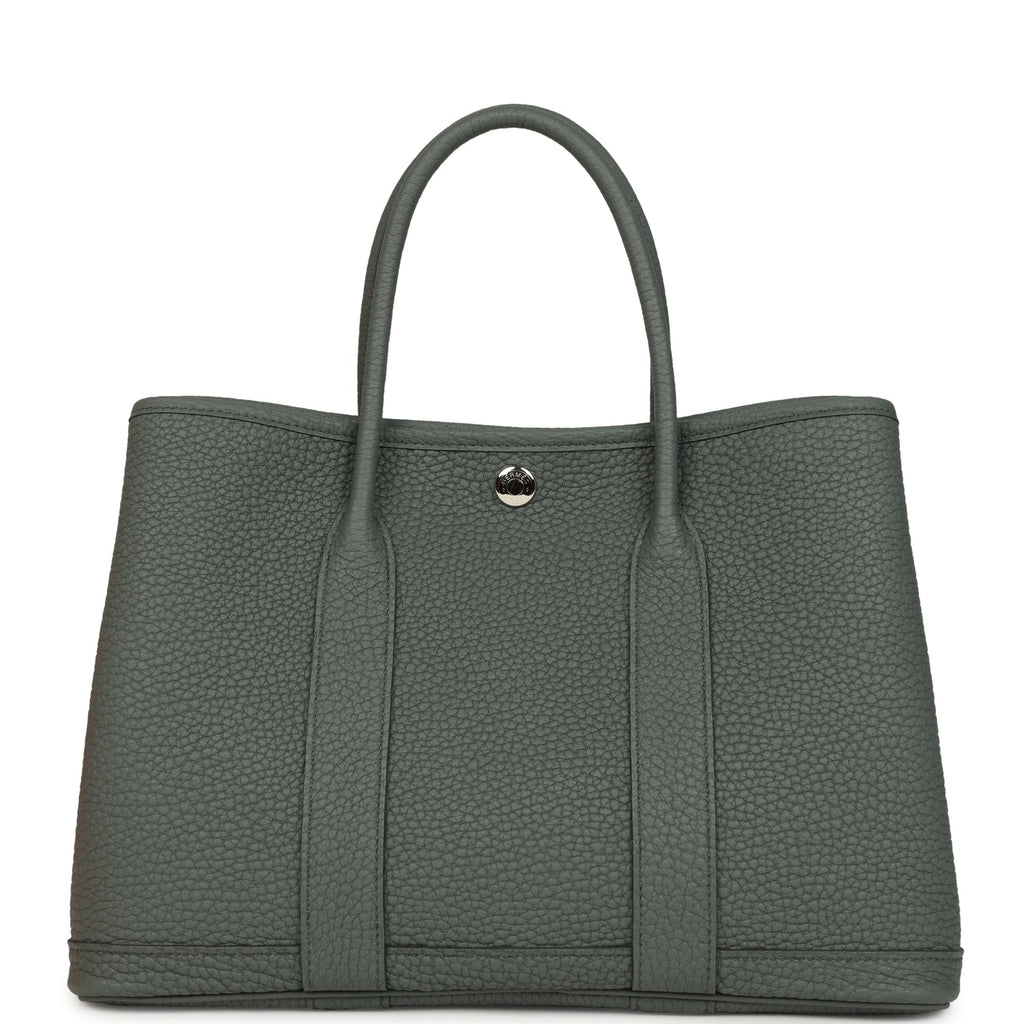 Hermes Garden Party 30 Vert Amande Negonda Palladium Hardware