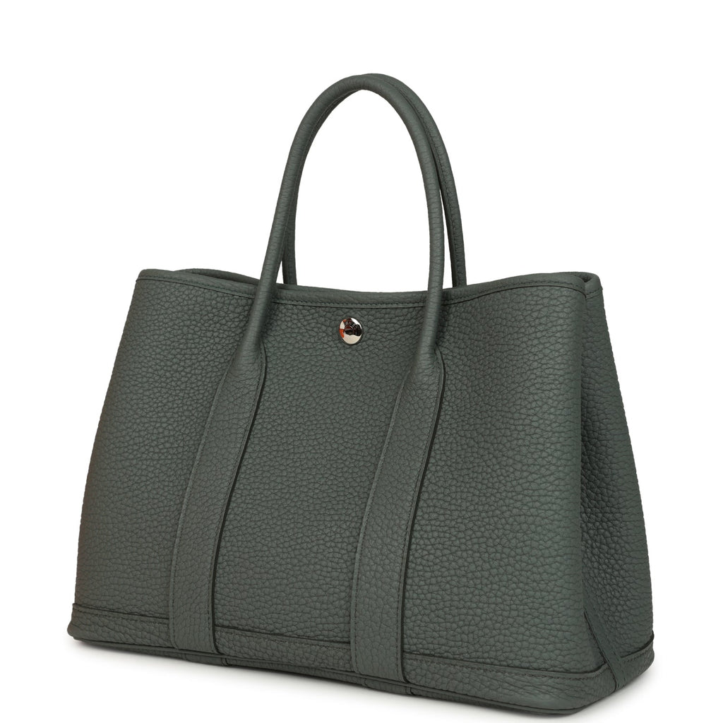 Hermes Garden Party 30 Vert Amande Negonda Palladium Hardware