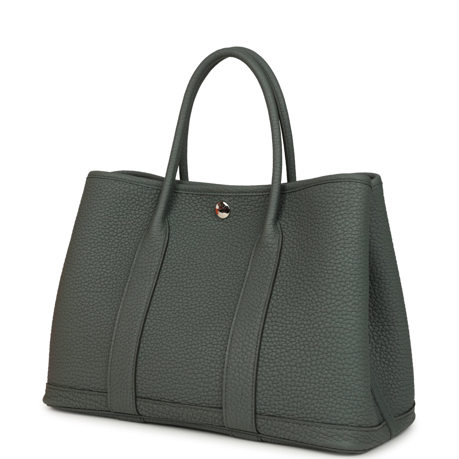 Hermes Garden Party 30 Vert Amande Negonda Palladium Hardware