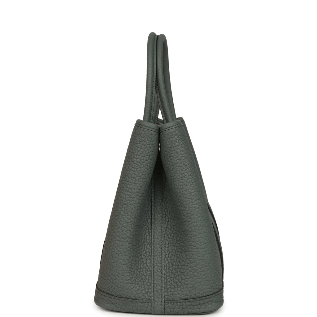 Hermes Garden Party 30 Vert Amande Negonda Palladium Hardware