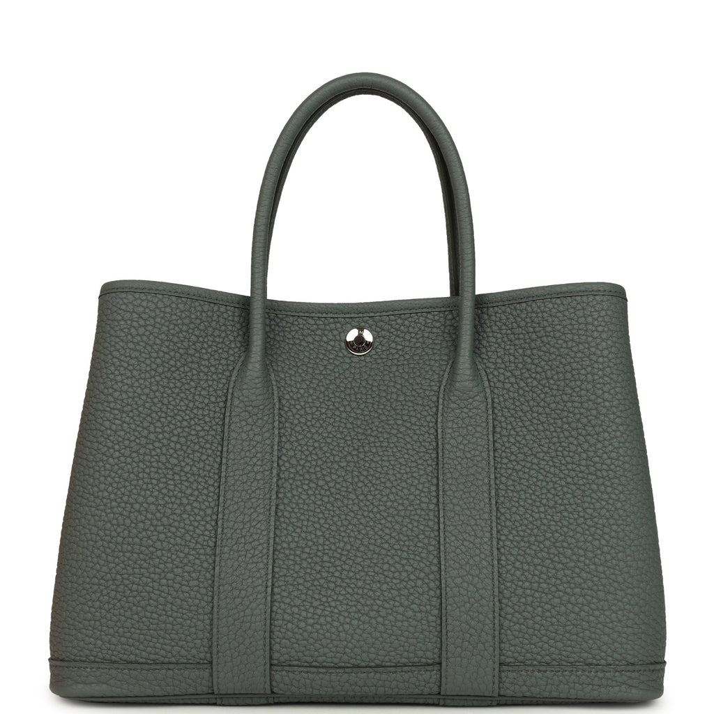 Hermes Garden Party 30 Vert Amande Negonda Palladium Hardware