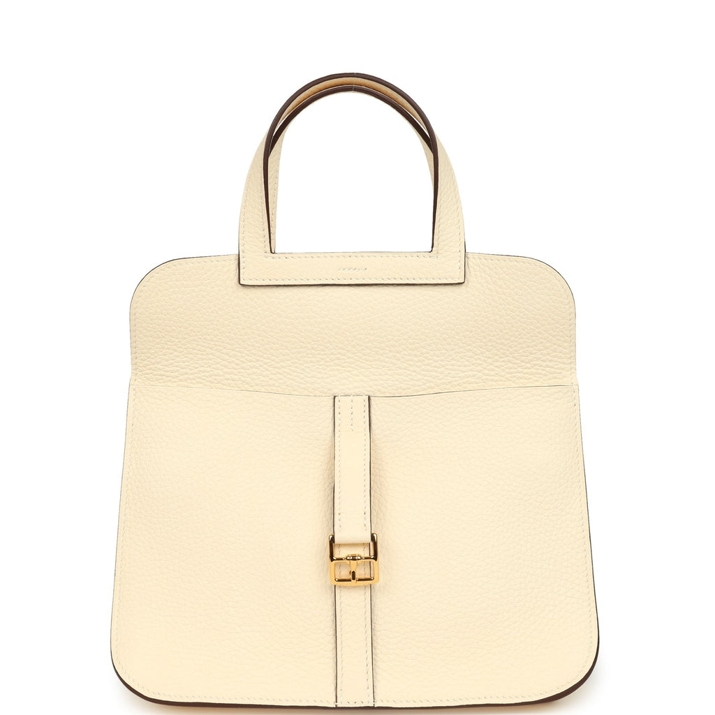 Hermes Halzan 25 Nata Clemence Gold Hardware