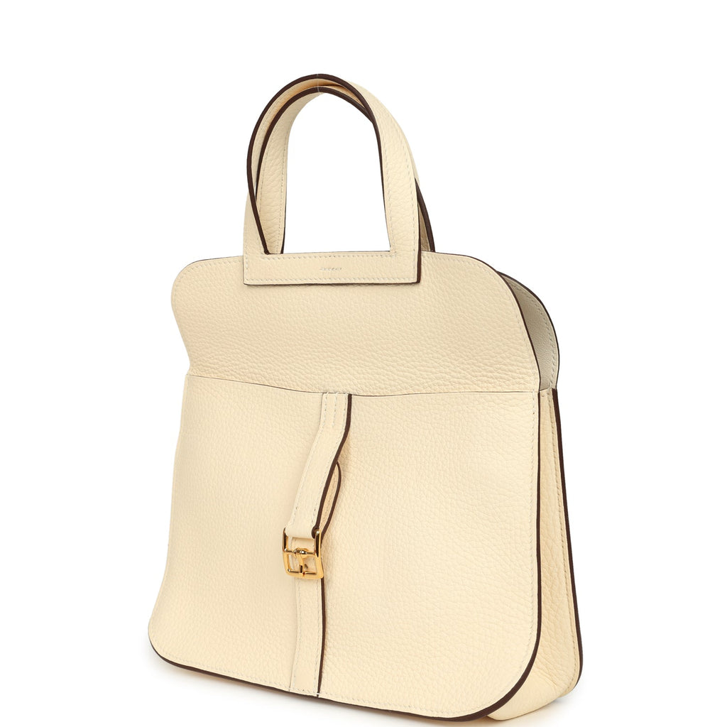 Hermes Halzan 25 Nata Clemence Gold Hardware