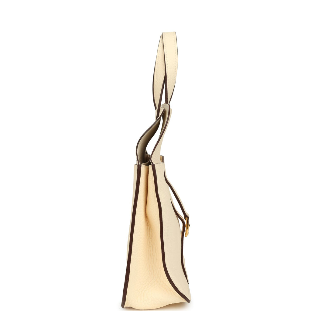 Hermes Halzan 25 Nata Clemence Gold Hardware