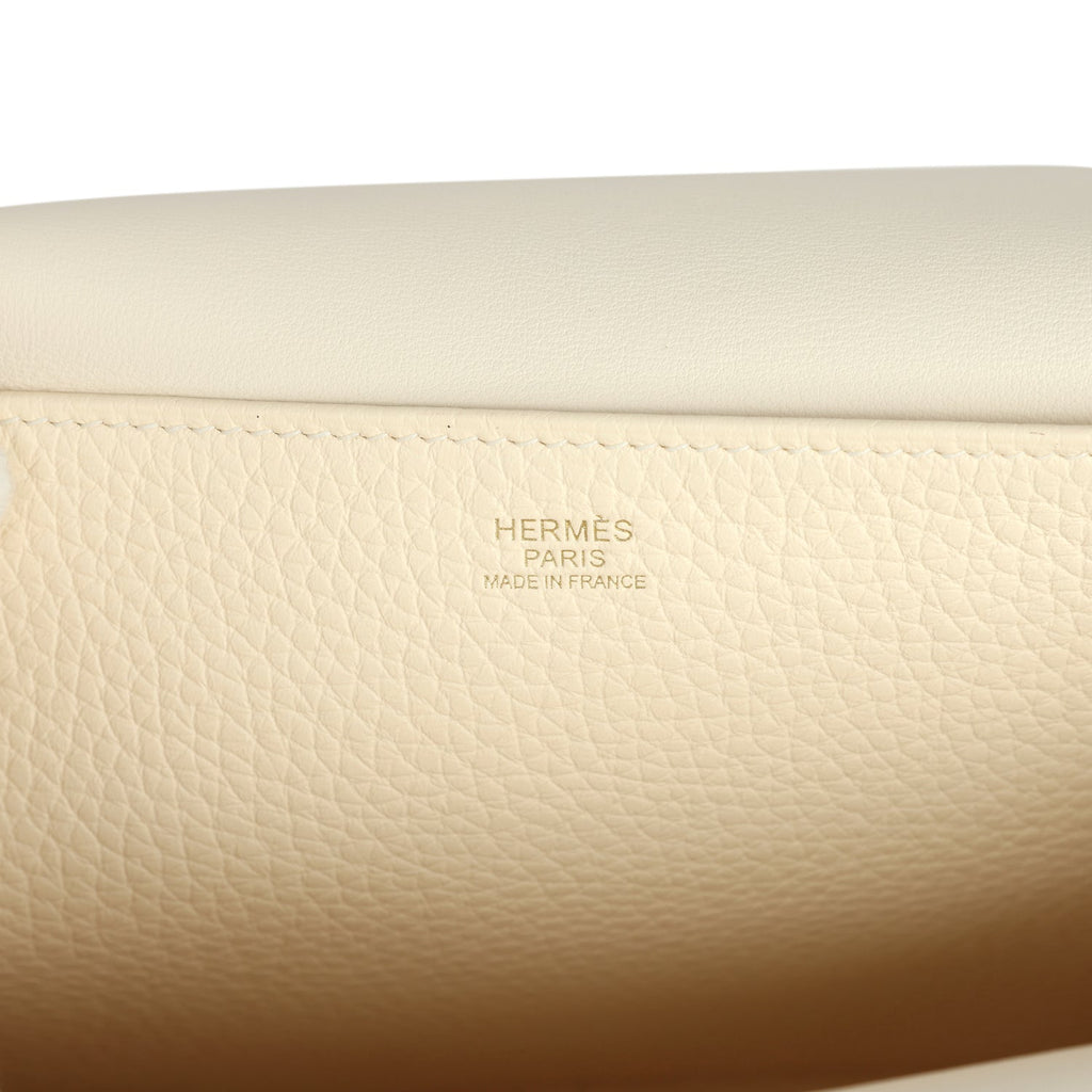Hermes Halzan 25 Nata Clemence Gold Hardware