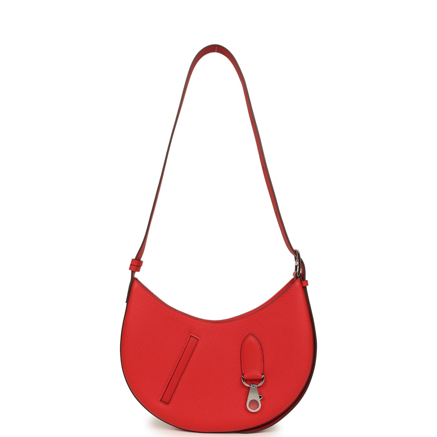Hermes P'tit Arcon Bag Rouge Radieux Togo and Swift Palladium Hardware