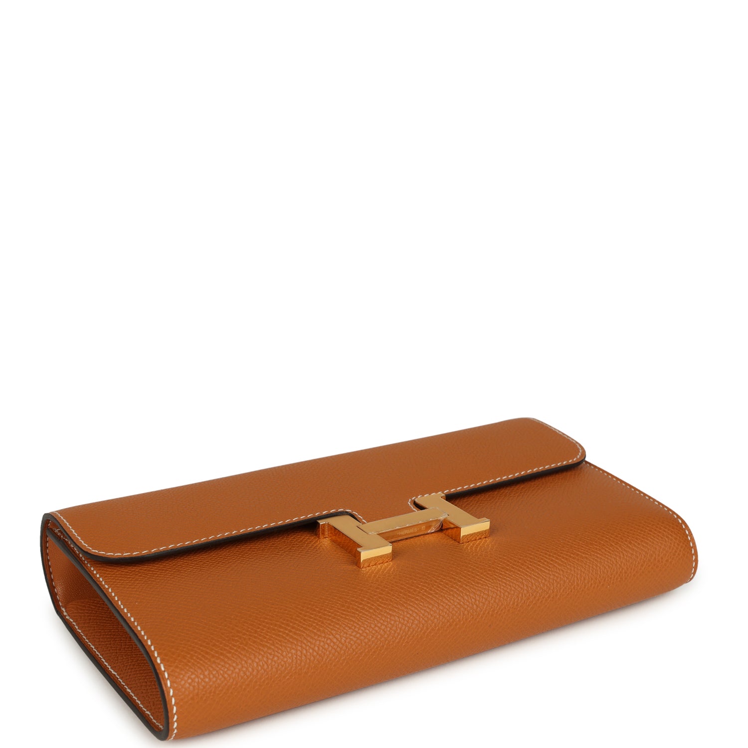 Hermes Constance Wallet To Go Toffee Epsom Gold Hardware
