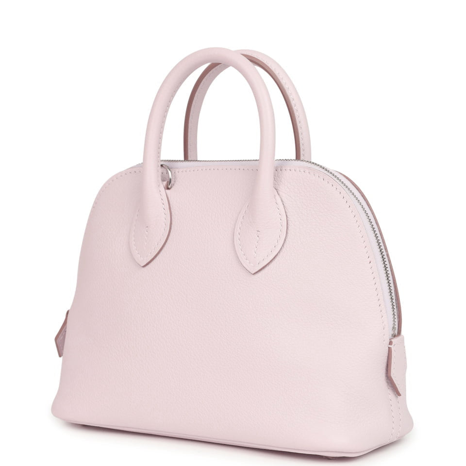 Hermes 1923 Bolide Mini Mauve Pale Verso Evercolor Palladium Hardware